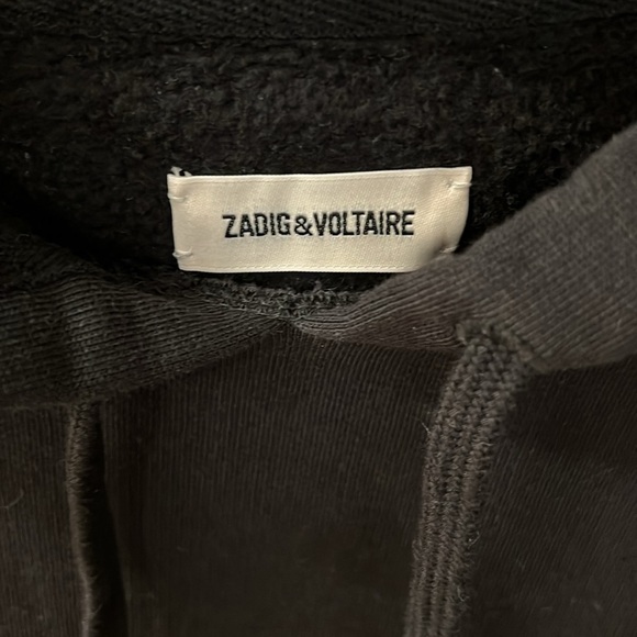 🖤Zadig & Voltaire LOVE Hooded Sweatshirt Size Large - Picture 3 of 7